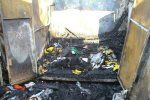 Сгорели торговые павильойны на "Зеленом рынке" в Ужгороде