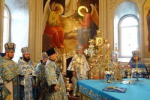 Архіпастирю співслужили духовенство кафедрального собору та міста Мукачево