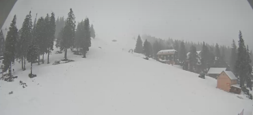 В Закарпатье популярный курорт среди весны завалило снегом