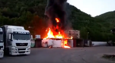 З’явилося відео з місця пожежі у Мукачеві