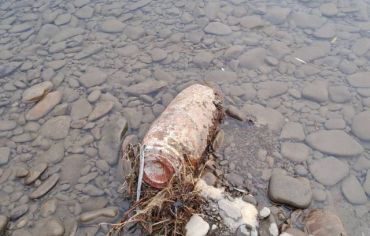 Житель Закарпатья наткнулся у реки на взрывоопасную находку (ФОТО)