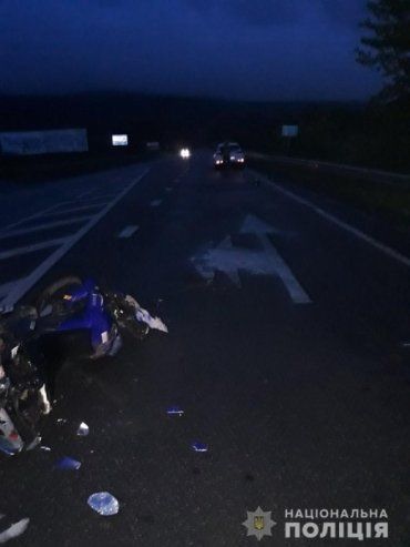 В Закарпатье мотоциклист разбился об иномарку