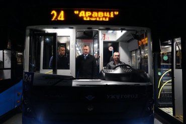 В Ужгороде на новый маршрут №24 запустили 7 автобусов 