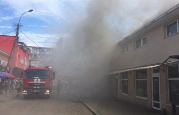 Пожар на "Белочке" в Ужгороде
