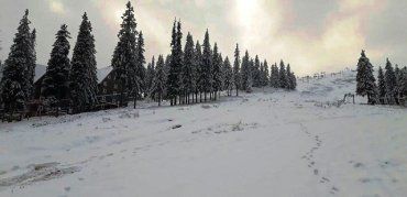 Зима в Закарпатье началась с естественного оснежения Драгобрата