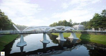 Вчера была презентация проекта пешеходного моста в Ужгороде