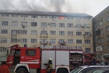 Пожар в общежитии Ужгорода
