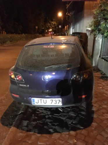 В Закарпатье ночью успел отметиться "гуру" парковки