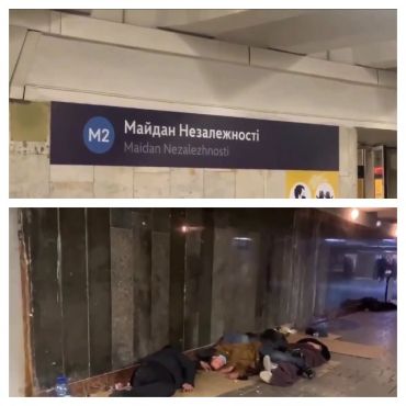 Станцию метро “Майдан Незалежности” в Киеве оккупировали бомжи
