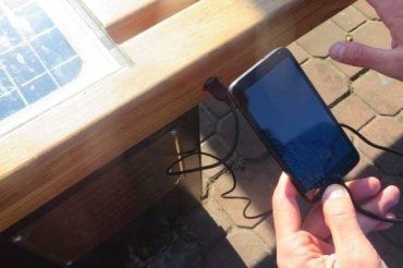 Столица Закарпатья получит "солнечную лавку" для подзарядки мобильных телефонов, планшетов и ноутбуков