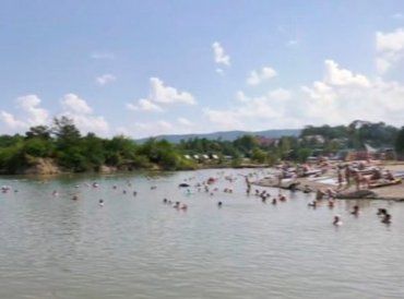 Соленые озера Солотвино в Закарпатье