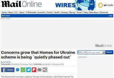 В Великобритании "тихо" сворачивается программа "Дома для Украины" - Daily Mail