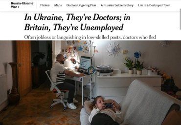 NYT: Украинские врачи с многолетним опытом в Британии работают уборщиками