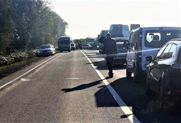 Большое ДТП: В Закарпатье в аварию попало 6 авто 
