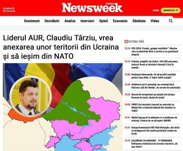 В Румынии заявили о претензиях на территорию Украины, в т.ч. Закарпатье