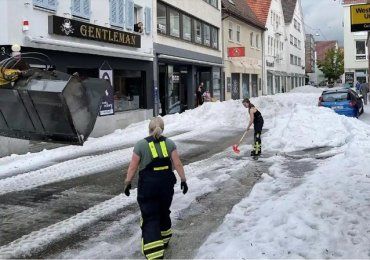  Ледяной апокалипсис случился в немецком Ройтлингене