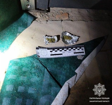 В Мукачево наркотики збувають вночі: Увагу патрульних привернули двоє підозрілих осіб
