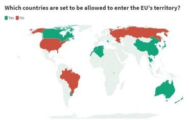 Евросоюз определился для каких стран откроют границы с 1 июля 