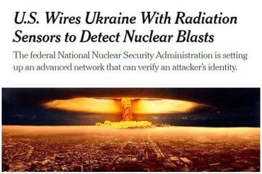 The New York Times: США отправили Украине датчики радиации для обнаружения ядерных взрывов