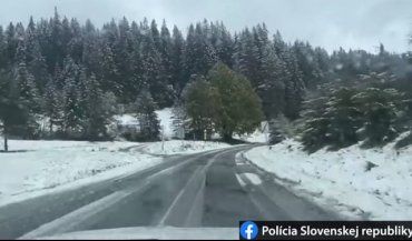 На севере Словакии выпал первый снег
