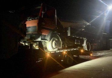 Жесткие разборки устроил перевозчик "левого" леса полицейским в Закарпатье