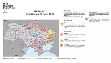 Ситуация боевых действий в Украине на карте 22 марта 2022 года