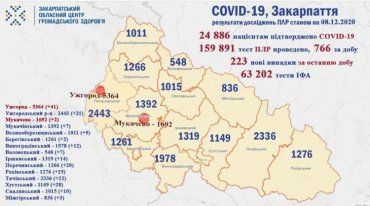 За сутки в Закарпатье от COVID-19 умерли 8 человек!