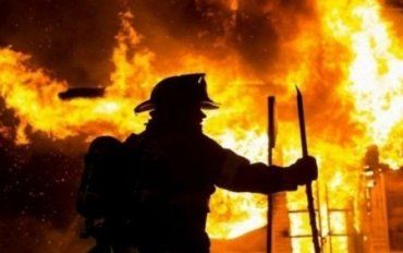 Куча спецавтомобилей спасала домашних животных из горящего здания в Закарпатье