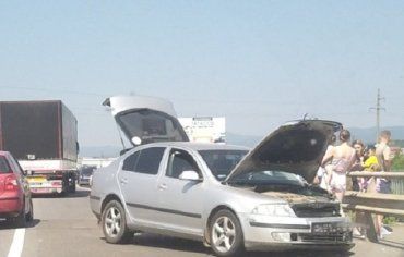 Авария в Закарпатье: Авто столкнулись на ровном месте