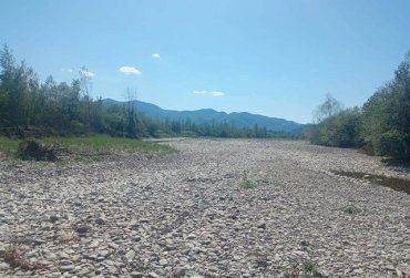 В Закарпатье критически обмелели семь рек