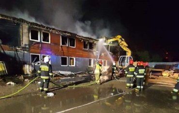 В Польше сгорел дотла хостел, где проживали украинские заробитчане