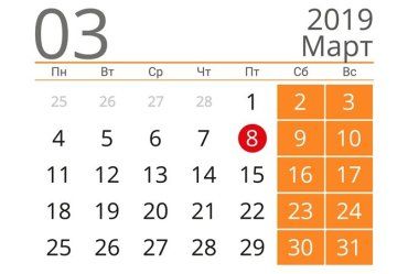 У перший місяць весни в українців буде 11 вихідних днів