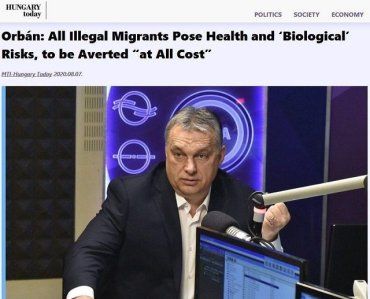 Премьер Венгрии назвал мигрантов биологическим оружием