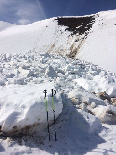 В Закарпатье лыжник пил чай на месте схода лавины
