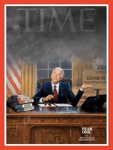Тучи сгущаются над Байденом на новой обложке журнала TIME