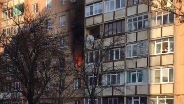 В многоэтажном доме Ужгорода произошёл пожар