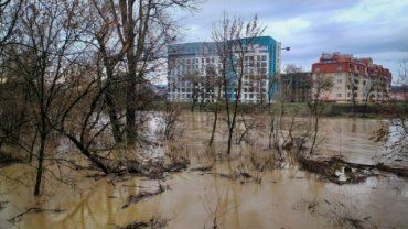 Часть Боздошского парка в Ужгороде подтопило