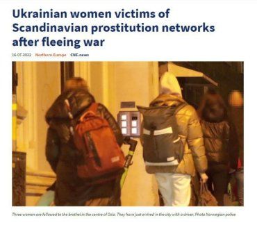 Украинки-беженки все больше становятся жертвами скандинавских сетей проституции