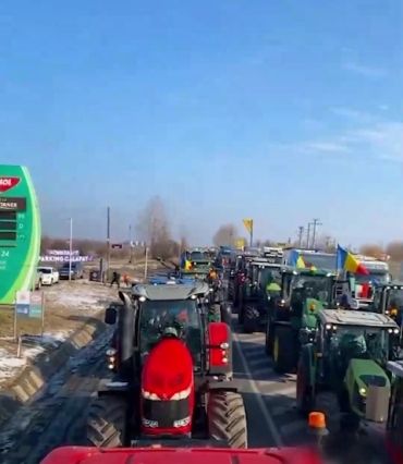 Румынские фермеры заблокировали пункт пропуска с Украиной
