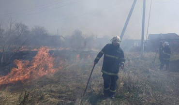 В Закарпатье со вчерашнего дня и до сегодня не могли успокоить бушующий огонь рядом с лесом