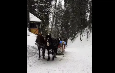 Как в Закарпатье развлекают зимой туристов 
