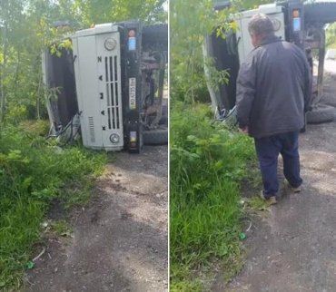 В Закарпатье грузовик оказался "заложником" ситуации 