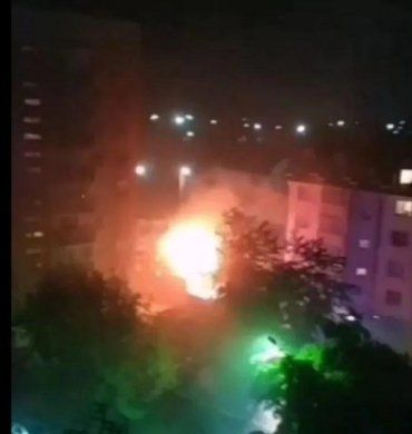 В Мукачево среди ночи горел супермаркет "Алма" 