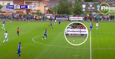 Освободите Дерека Шовина: В Закарпатье на футбольном мачте болельщики спровоцировали скандальную ситуацию
