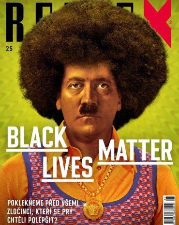 В Чехии еженедельник «Рефлекс» вышел с фото Гитлера в образе афроамериканца
