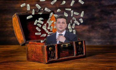  Volodymyr Zelensky, Ukraine's president, pops out of the mythical Pandora's Box