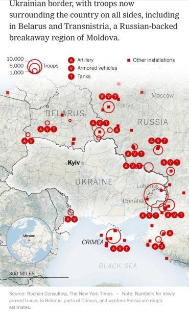 Киев может быть захвачен в первый день войны - новая карта нападения