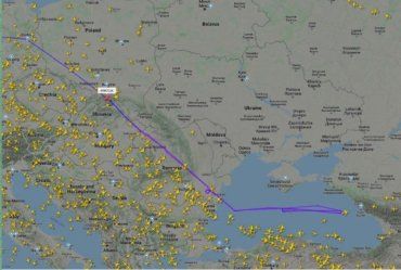 Стратегический разведывательный самолёт Boeing RC-135 совершил облет западных границ Украины