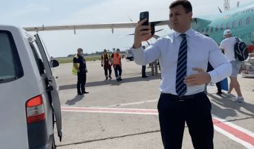 Вылет самолета "Киев-Ужгород" задержали ибо Николай Тищенко запорол пару дублей 