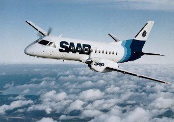 Рейсы Киев - Ужгород и Киев - Черновцы выполняются на самолетах Saab 340